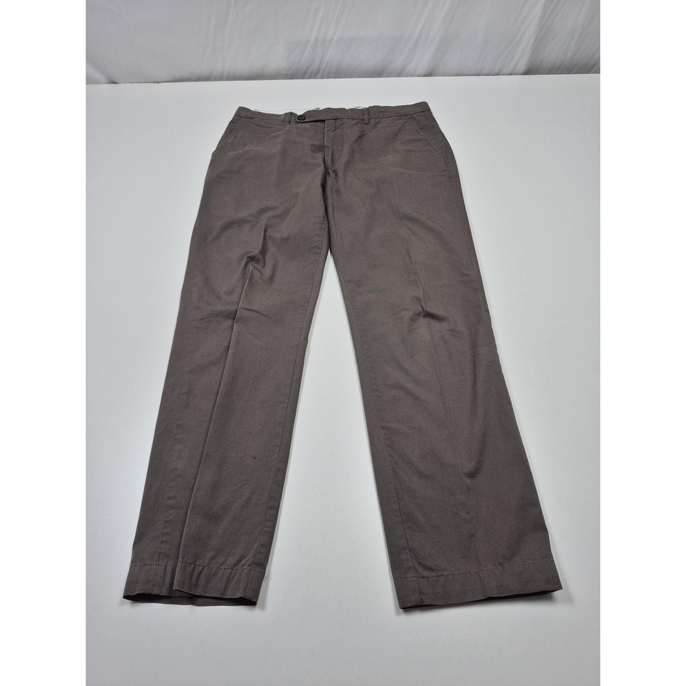 Spier & Mackay Chino Pants Mens 32x30 Brown Cotton Extra Slim Fit Straight